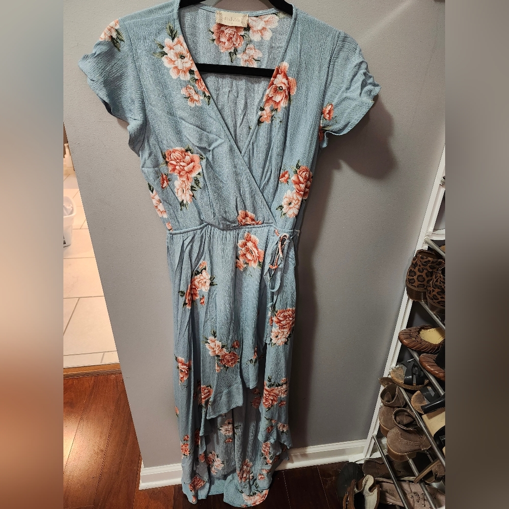 Altar'd State high low faux wrap dress